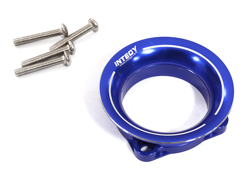 C30948BLUE Aluminum Blue Cold Air Intake Ram Funnel for 30x30mm Size Cooling Fan - Image 1