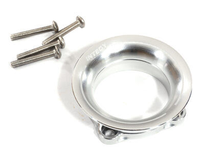 Silver Aluminum Cold Air Intake Ram Funnel for 30x30mm Size Cooling Fan