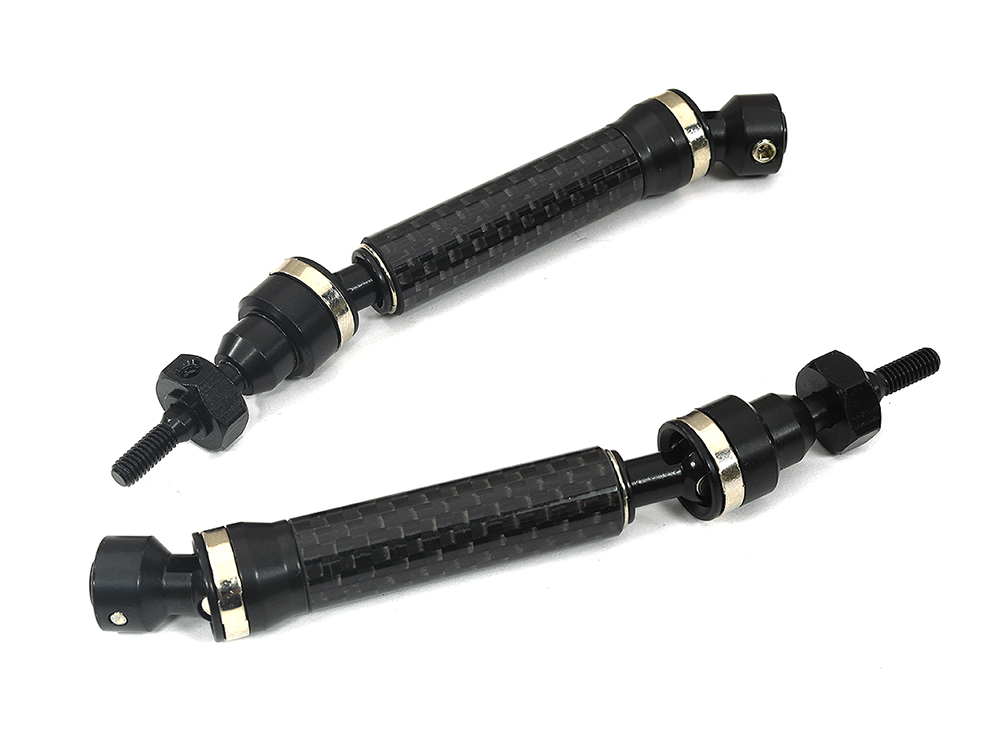 C30949CARBON Front Universal Drive Shaft Set for 1/10 Slash 4X4 & Stampede 4X4, Carbon 6851X - Image 1