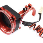 Thermo Controlled 40x40mm Fan w/ Intake Ram Funnel for 40-42mm Motor, 1/8 & 1/10