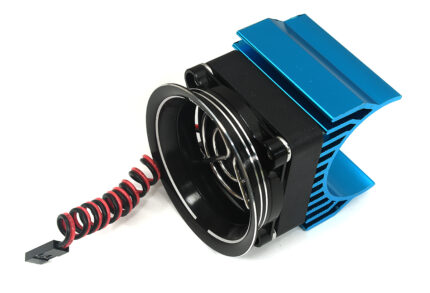 36mm Motor Heatsink + 40x40mm Fan w/ Intake Ram Funnel for Most 1/10 RC Crawler
