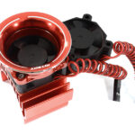 36mm Motor Heatsink + Twin 30x30mm Fan w/ Intake Ram Funnel for 1/10 Scale