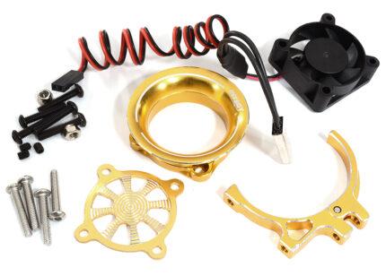 Thermo Controlled 30x30mm Fan w/ Intake Ram Funnel for 35-36mm Motor 540 & 550