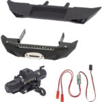 Alloy F&R Bumper w/ Twin Motor Winch & 3rd Ch. Controller for SCX-10 & SCX10 II
