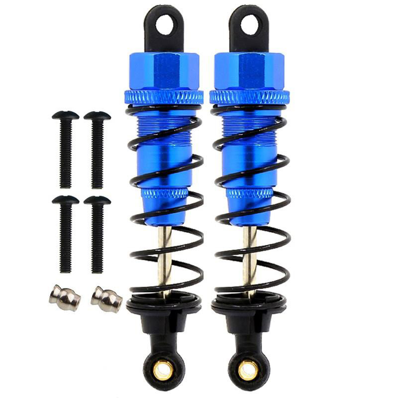 C30971BLUE Billet Machined Shock Set (2) for Tamiya Scale Off-Road CC01 (L=74mm) - Image 1