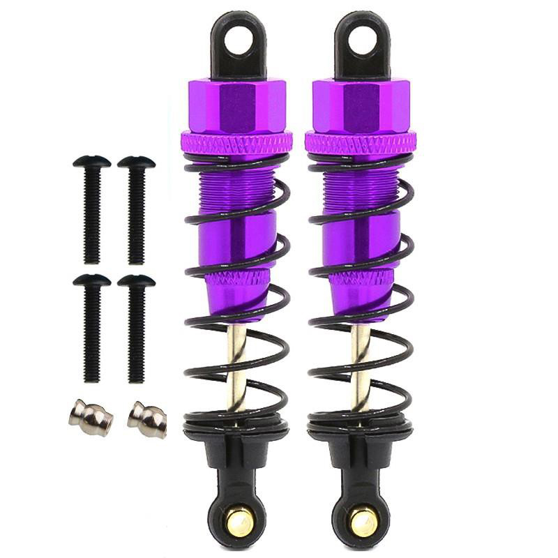 C30971PURPLE Billet Machined Shock Set (2) for Tamiya Scale Off-Road CC01 (L=74mm) - Image 1