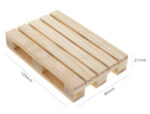 Miniature 1/10 Scale Wooden Pallet Kit for Realistic RC Scene 120x80x21mm - Image 2