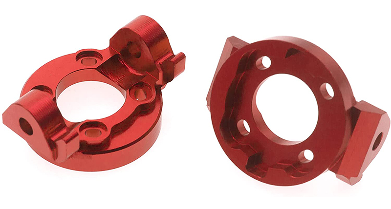 C30981RED Alloy Caster Blocks for Losi 1/8 LMT 1.0 4WD Monster Truck - Image 1