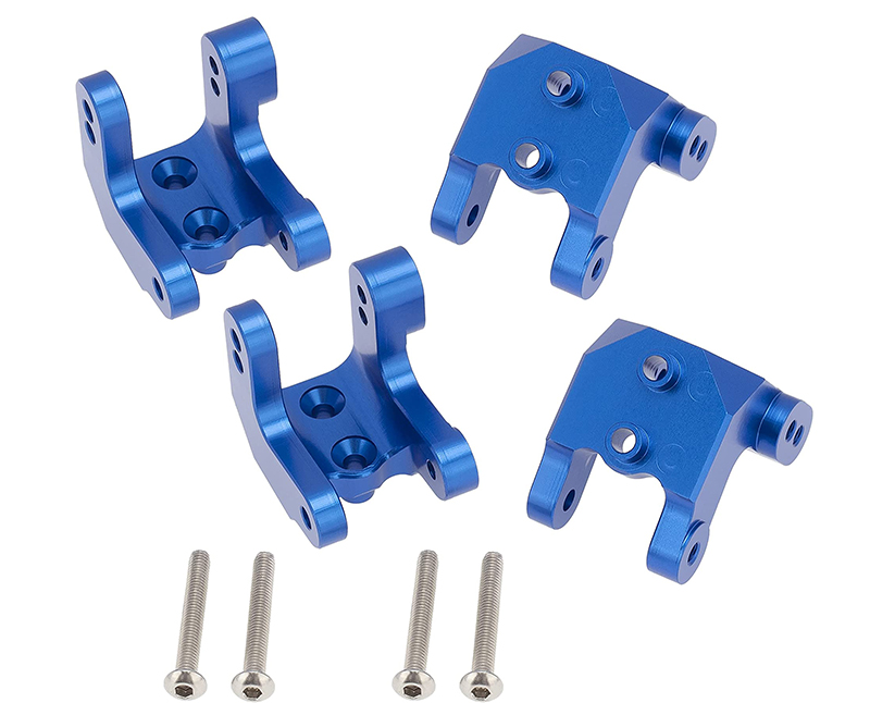 C30985BLUE Alloy Upper Shock Mounts for Losi 1/8 LMT 1.0 4WD Monster Truck - Image 1