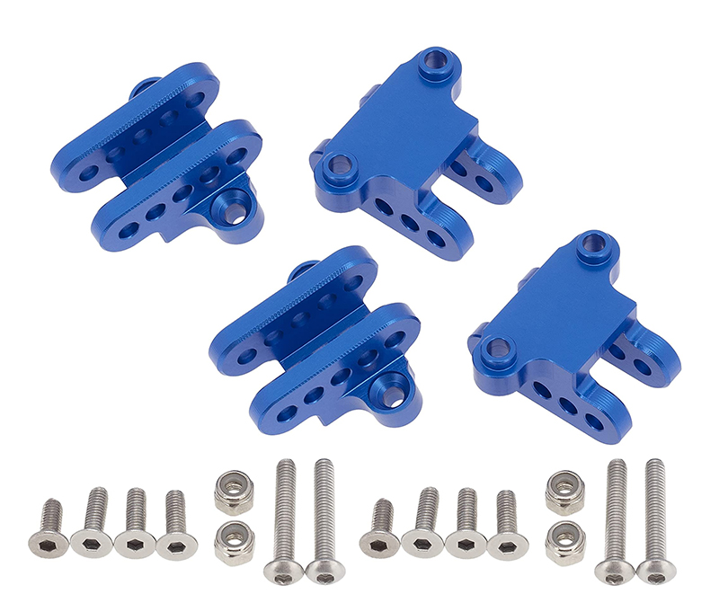 C30986BLUE Alloy Lower Shock Mounts for Losi 1/8 LMT 1.0 4WD Monster Truck - Image 1