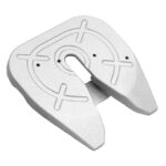 Silver Alloy Fifth Wheel Coupling Plate for 1/14 Custom Semi-Tractor Truck