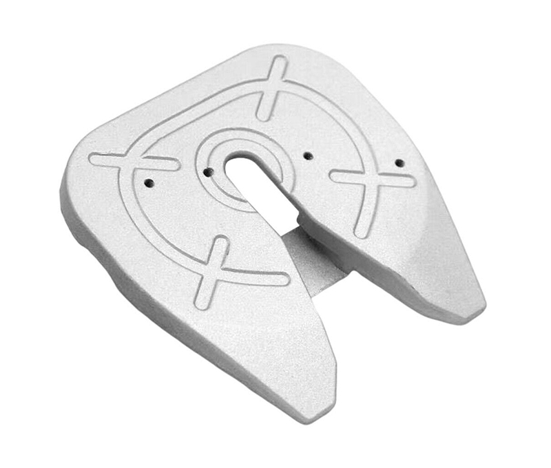 C30992SILVER Silver Alloy Fifth Wheel Coupling Plate for 1/14 Custom Semi-Tractor Truck - Image 1