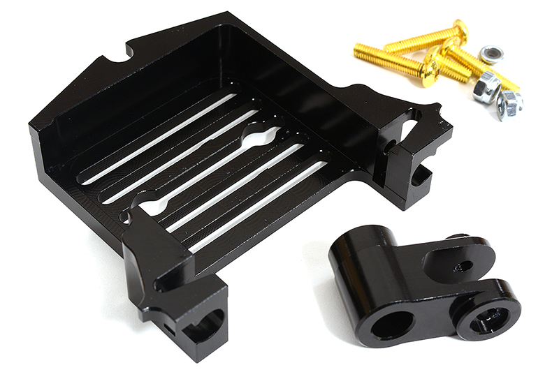 C30993BLACK Alloy Standard Servo Mount Support & Servo Horn for Traxxas X-Maxx 4X4 - Image 1