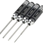 Metric Size Allen Hex Wrench Driver Set 4pcs (1.5, 2, 2.5 & 3mm)
