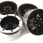 2.2 Size Machined Alloy Dual 10 Spoke Wheels (4) for 1/10 Scale Crawler