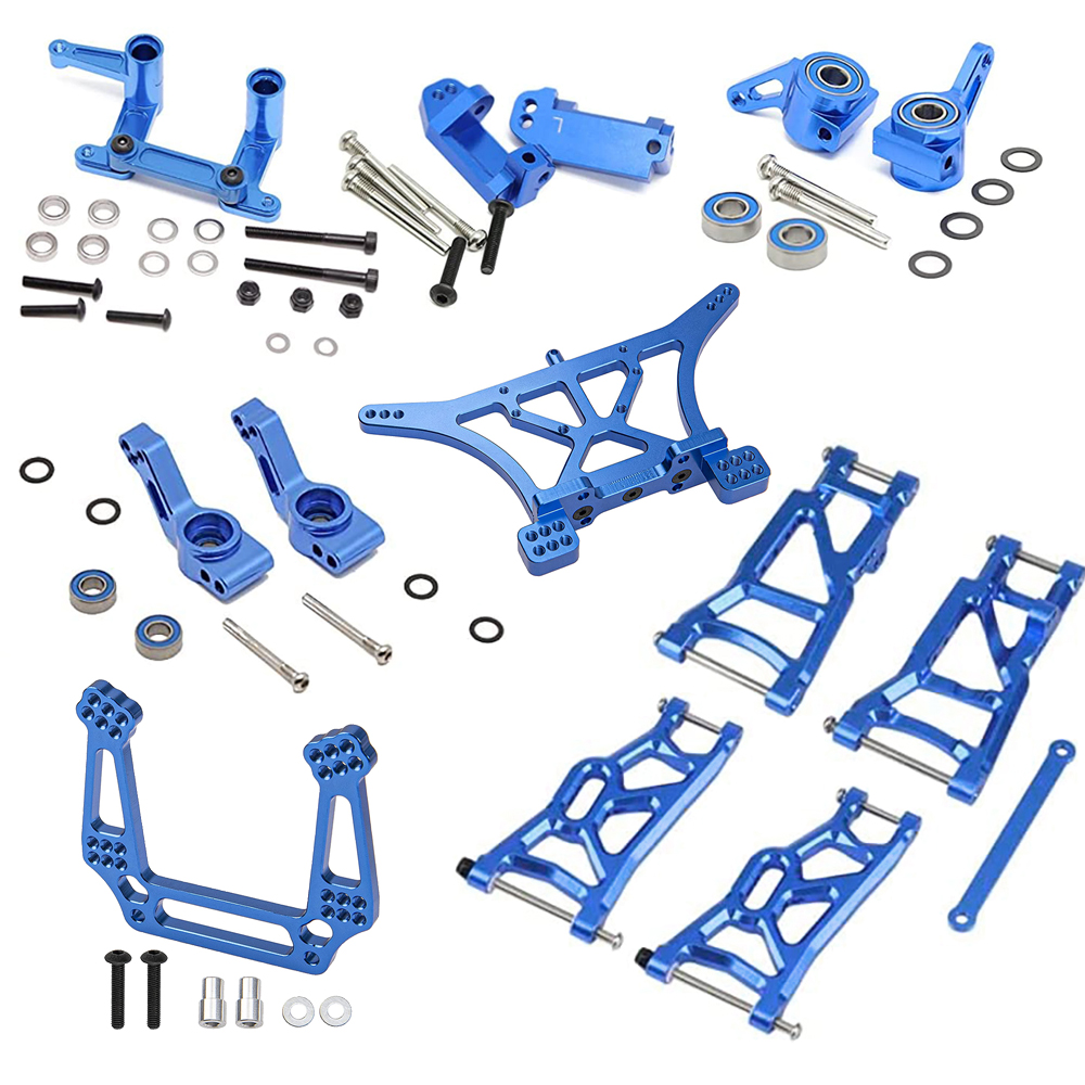 C31001BLUE Alloy Machined Suspension Kit for 1/10 Traxxas Slash 2WD - Image 1