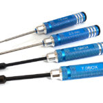 4pcs RC Tool Set, 1.5, 2mm Allen + 5.5 & 7 Hex Socket