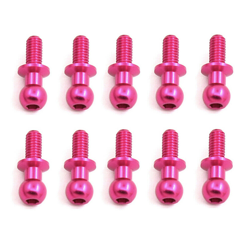 C31006PINK Alloy Machined 4.9mm Ball Stud M3 Size 13mm L=6 - Image 1