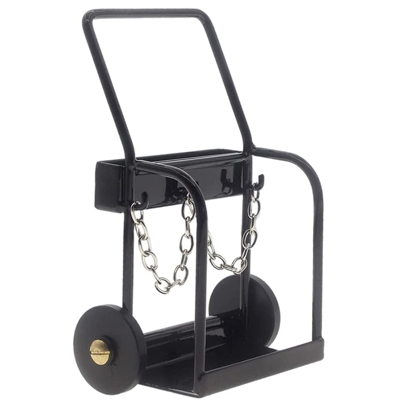C31009 Miniature 1/10 Scale Model Gas Cylinder Welding Cart Hand Truck - Image 1