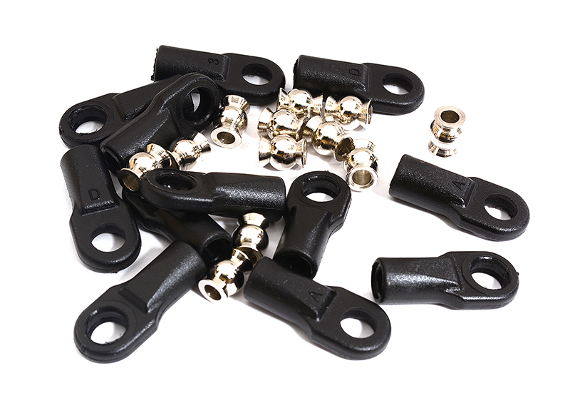 C31017 M4 Size 22mm length Ball Ends Tie Rod Ends w/ 3mm Ball Links for Traxxas & Axial - Image 1