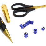 Universal Blue Plastic R/C Body Mounting Hole, Cut & Trim Tool Kit