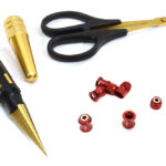 Universal Plastic R/C Body Mounting Hole, Cut & Trim Tool Kit - Red