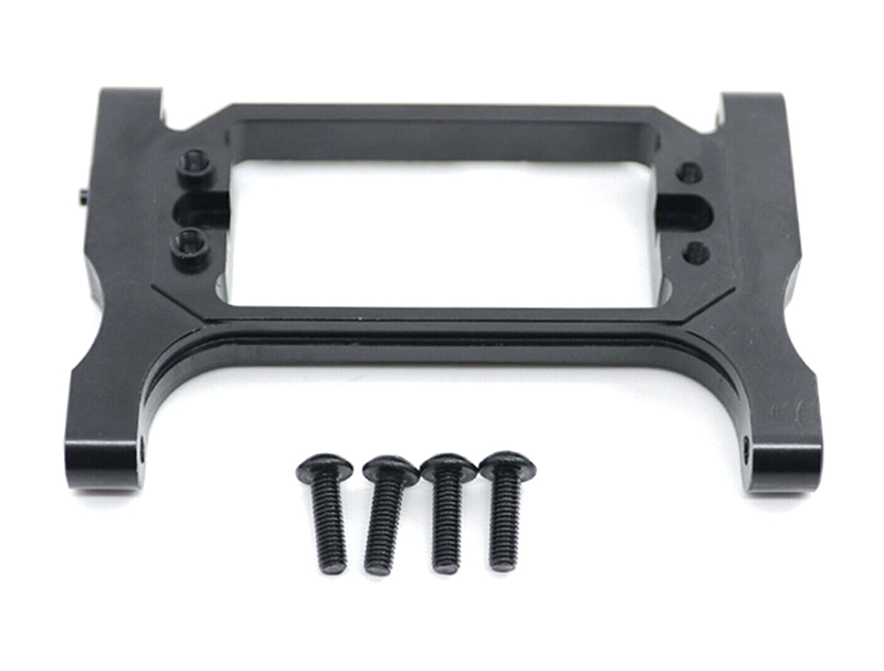 C31029BLACK Alloy Machined Front Steering Servo Mount for Traxxas TRX-4 Crawler - Image 1