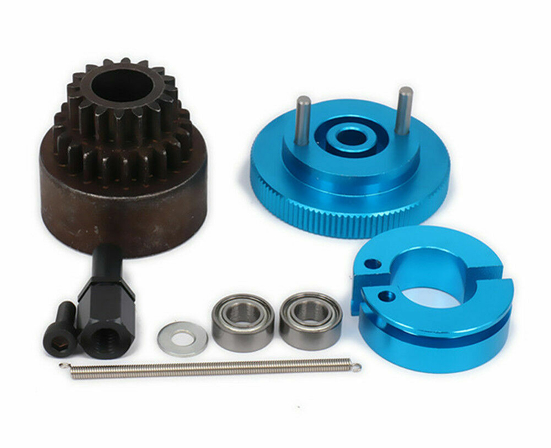 C31031BLUE 1/10 Nitro Flywheel, Clutch & 16/21T 2-Speed Clutch Bell Set - Image 1