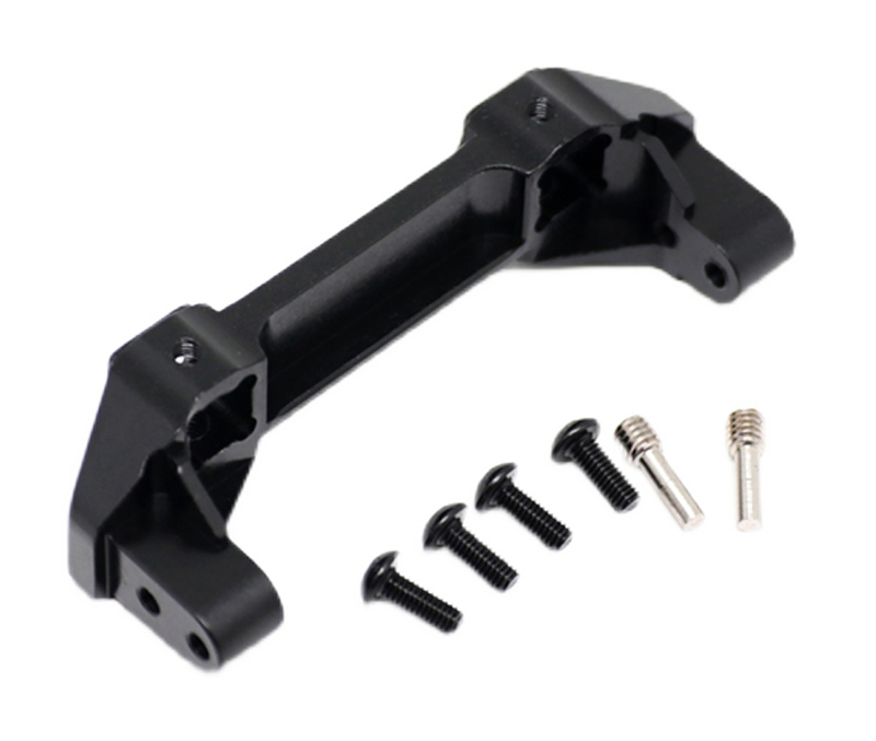 C31036BLACK Alloy Front Bumper Mount for Traxxas TRX-4 Scale & Trail Crawler - Image 1