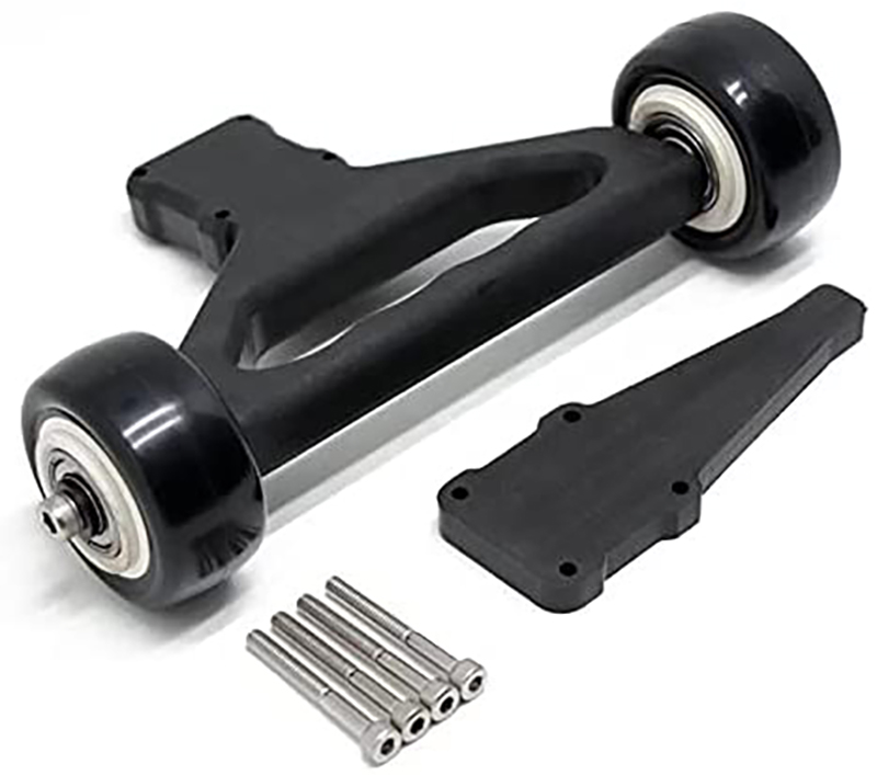 C31058BLACK Wheelie Bar Set for Arrma 1/5 Kraton & 1/5 Outcast ARA320536 - Image 1