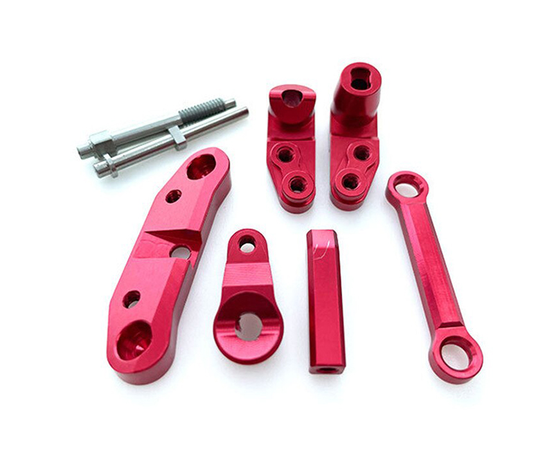 C31063RED Alloy Machined Steering Bellcrank Set for Losi 1/10 2WD RTR 22S Drag, ST & SCT - Image 1