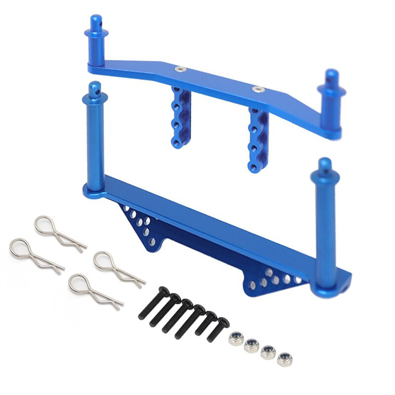 C31066BLUE Alloy Machined Front & Rear Body Posts & Mounts for Traxxas 1/10 Slash 2WD 1914R - Image 1