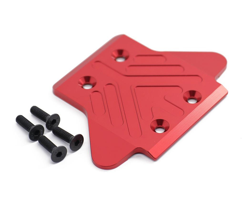 C31071RED Alloy Rear Chassis Skid Plate for Arrma 1/8 Kraton 6S BLX - Image 1