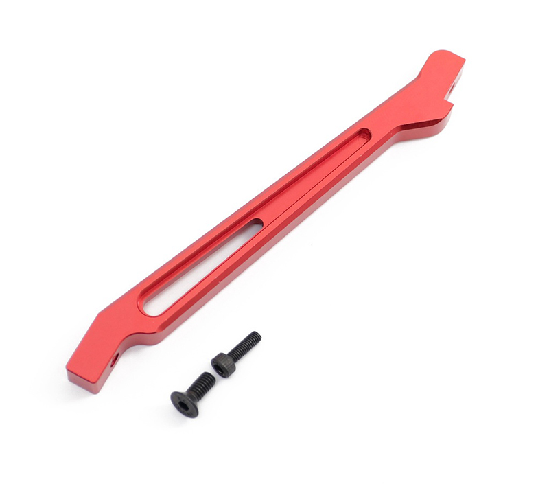 C31072RED Alloy Front Chassis Brace for Arrma 1/8 Kraton 6S BLX, Senton & Typhon AR320446 - Image 1