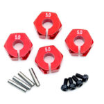 12mm Hex Wheel (4) Hub 5mm Thick for 1/10 Traxxas, Axial, Tamiya, Drift & TC
