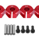 12mm Hex Wheel (4) Hub 6mm Thick for 1/10 Traxxas, Axial, Tamiya, Drift & TC