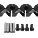 12mm Hex Wheel (4) Hub 7mm Thick for 1/10 Traxxas, Axial, Tamiya, Drift & TC
