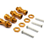 12-to-17mm Conversion Alloy Hex Wheel (4) Hub +25mm Offset for 1/10 Scale RC