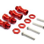 12-to-17mm Conversion Alloy Hex Wheel (4) Hub +25mm Offset for 1/10 Scale RC