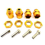 12-to-17mm Conversion Alloy Hex Wheel (4) Hub +10mm Offset for 1/10 Scale RC