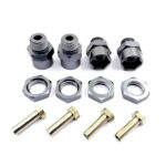 12-to-17mm Conversion Alloy Hex Wheel (4) Hub +10mm Offset for 1/10 Scale RC