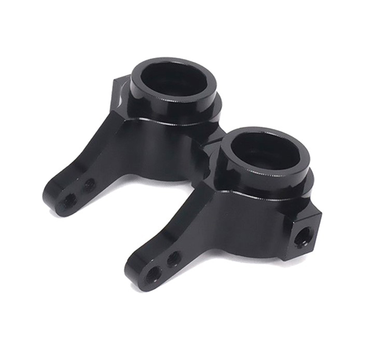 C31090BLACK Alloy Steering Blocks for Tamiya Scale Off-Road CC01 - Image 1
