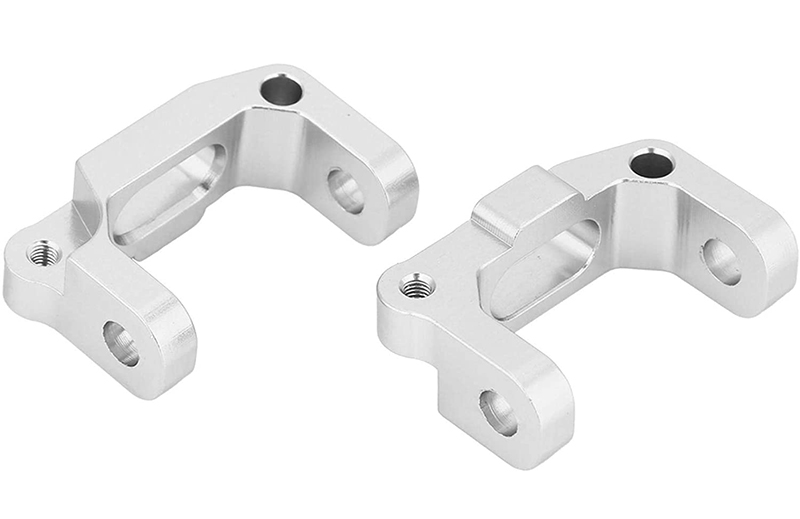 C31091SILVER Alloy Caster Blocks for Tamiya Scale Off-Road CC01 - Image 1