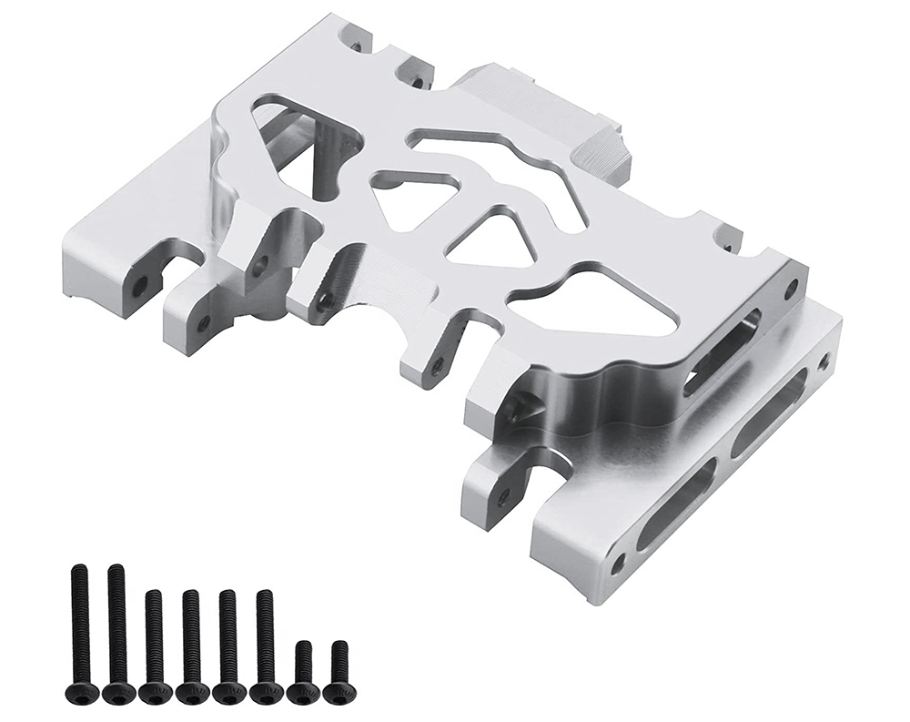 C31101SILVER Alloy Center Gearbox Mounting Plate Chassis Brace for Traxxas TRX-4 - Image 1