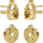 CNC Machined Brass 211g Total Portal Axle Weight Add-On for Axial 1/10 SCX10 III