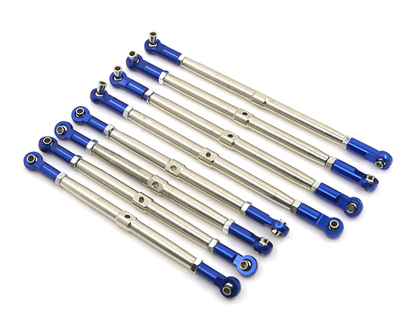 C31107 Alloy Rod Ends + Steel Turnbuckle Set (8) for 1/10 Revo, E-Revo, Summit - Image 1