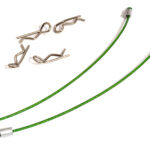 Secured Body Clip (4) with 100mm Retainer Link for 1/16 & 1/10 RC