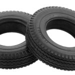 All Terrain Rubber 85mm Tire (2) for Tamiya 1/14 Tractor Truck W=21mm