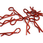 Color Bent-Up Body Clips (10) for 1/10 RC Cars & Trucks (LxW=25x7mm)
