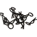 Bent-Up Body Clips (10) for 1/10 RC Cars & Trucks (LxW=23x9mm)